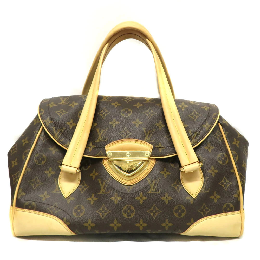 Louis Vuitton Beverly Monogram Canvas Leather Brown